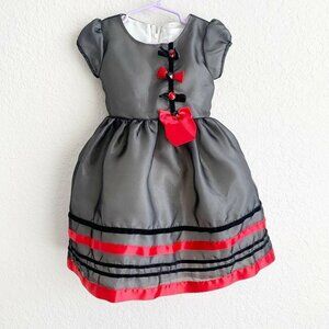 Lavender Party Dress Little Toddler Girl 3T Black